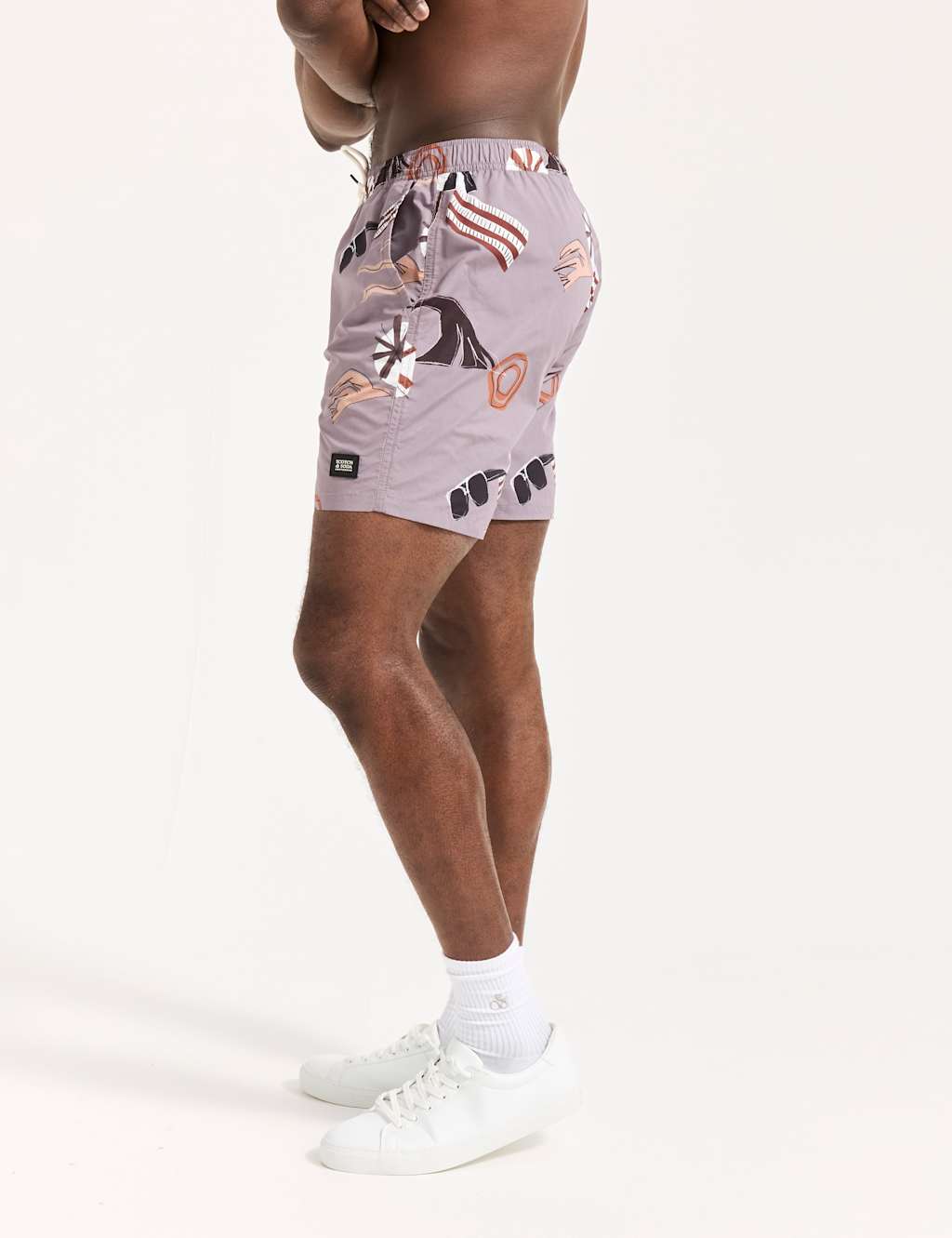 Printed Mid-Length Swim Shorts 7 of 8