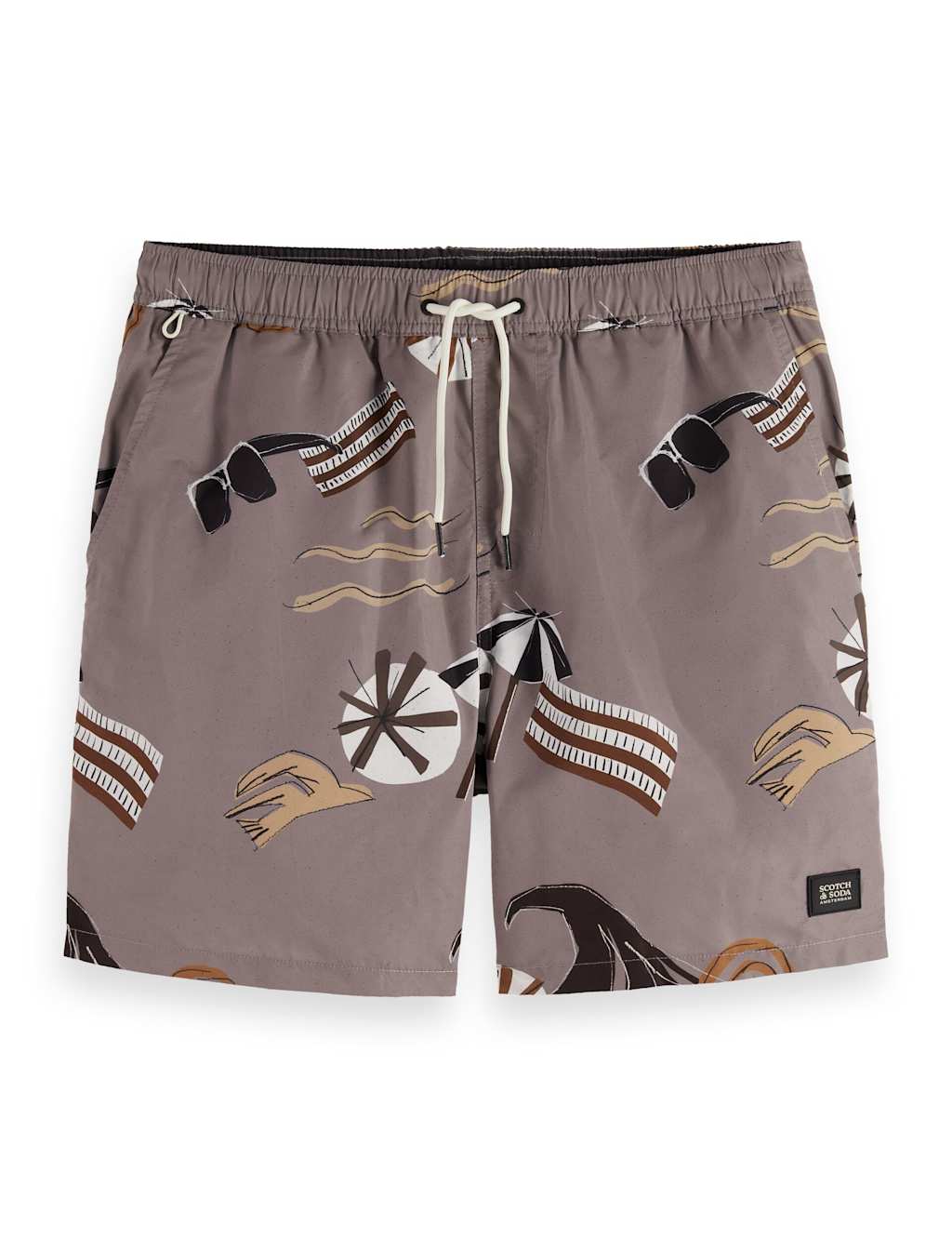 Printed Mid-Length Swim Shorts 2 of 8