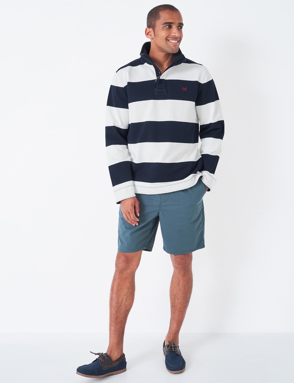 Pure Cotton Pique Half Zip Sweatshirt 3 of 4