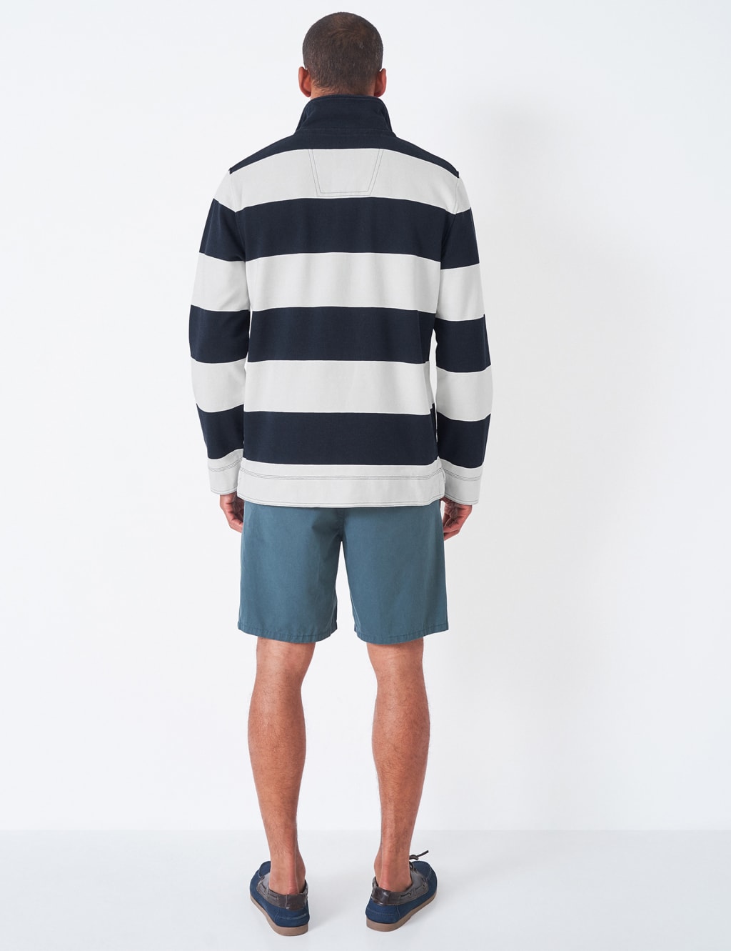 Pure Cotton Pique Half Zip Sweatshirt 4 of 4