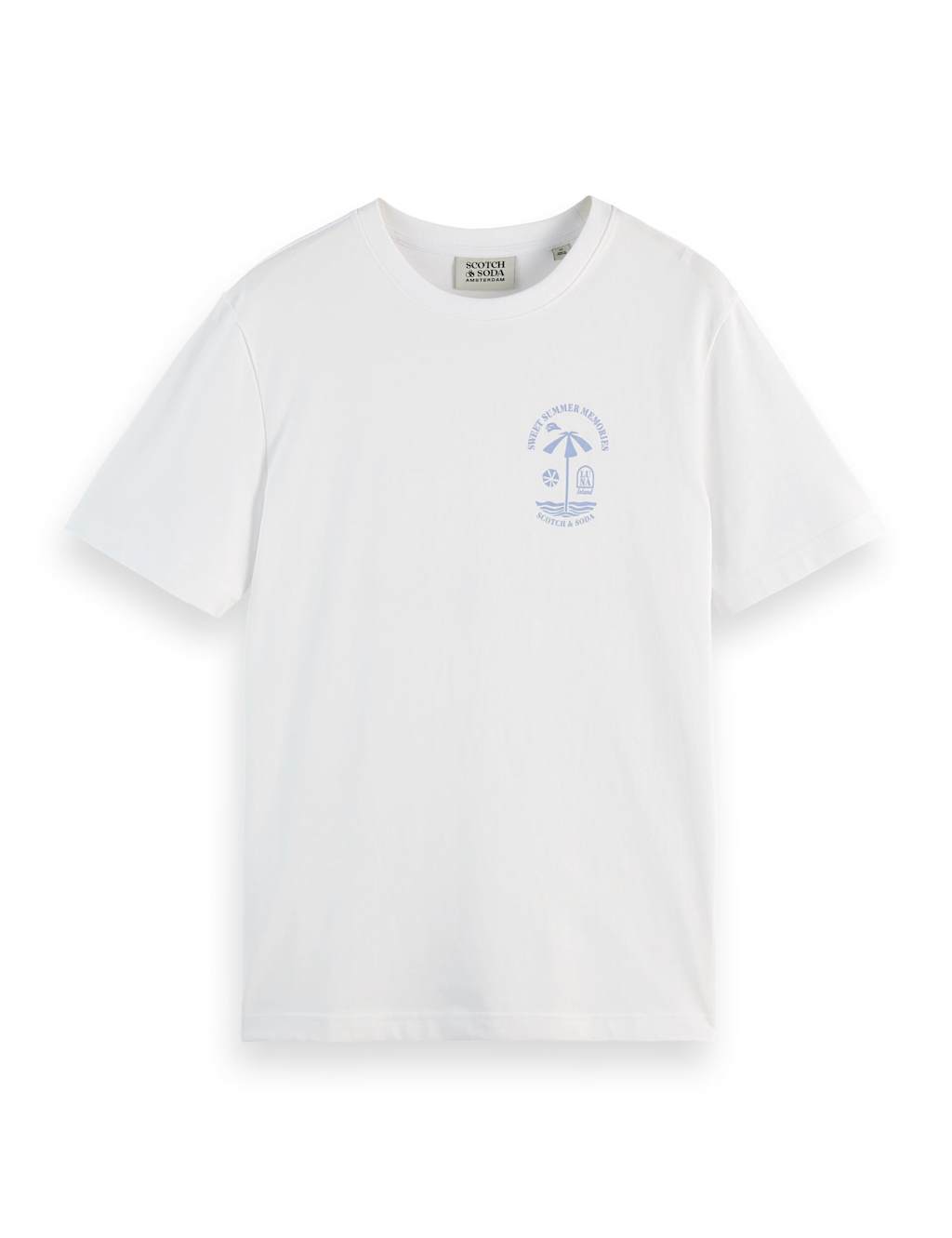 Pure Cotton Crew Neck Chest Logo T-Shirt 2 of 5