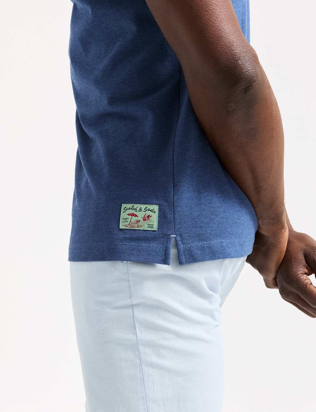 Pure Cotton Melange Polo Shirt 3 of 6