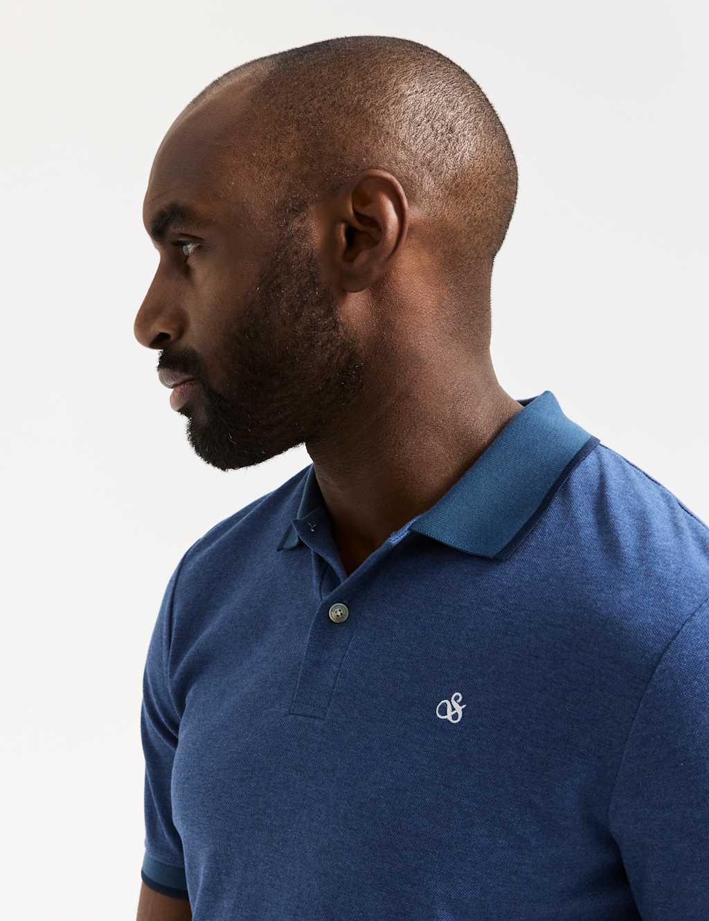 Pure Cotton Melange Polo Shirt 4 of 6