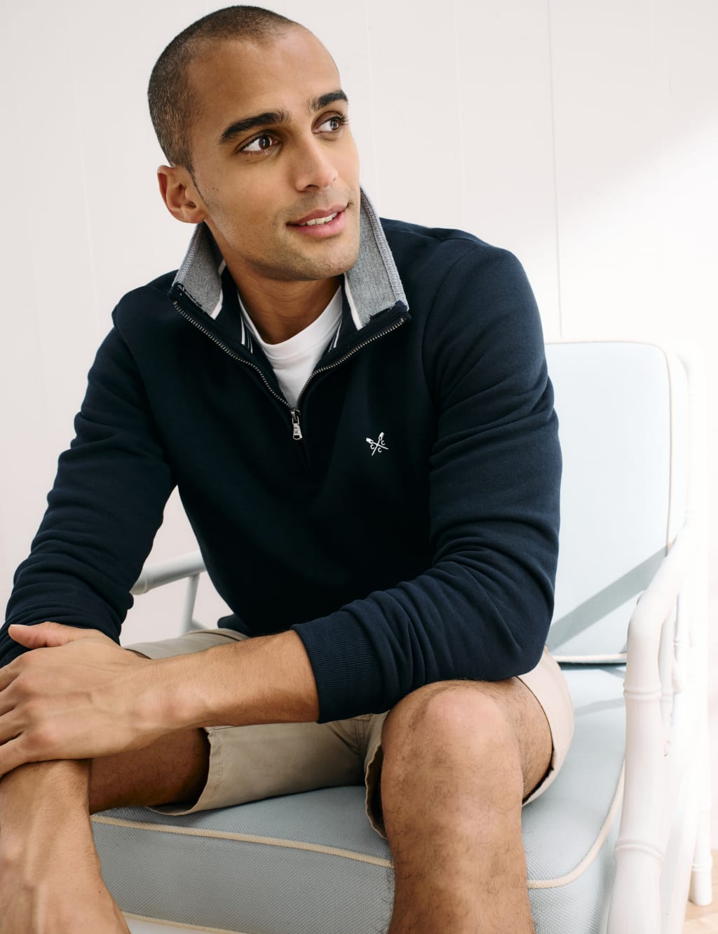 Cotton Rich Half Zip Sweatshirt 4 of 4