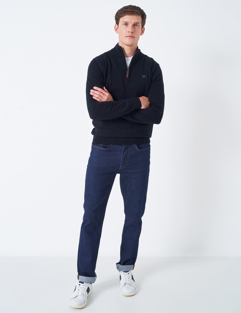 Pure Cotton Half Zip Jumper 3 of 4