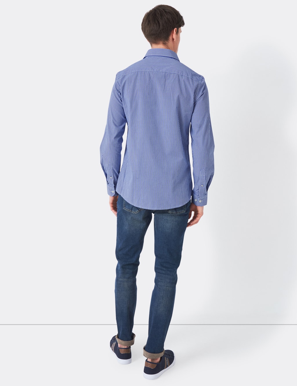 Slim Fit Pure Cotton Check Poplin Shirt 4 of 4