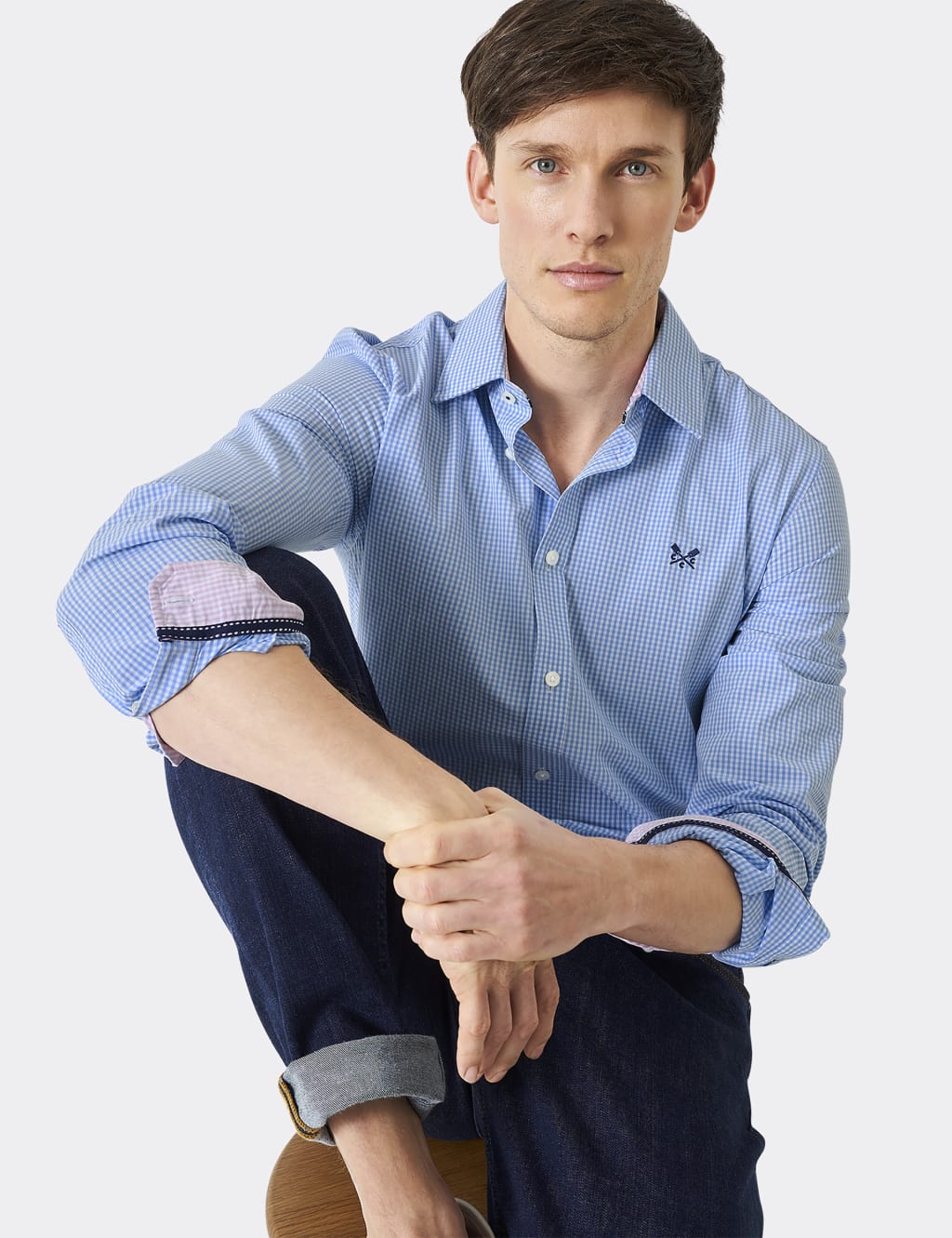 Slim Fit Pure Cotton Check Poplin Shirt 3 of 4