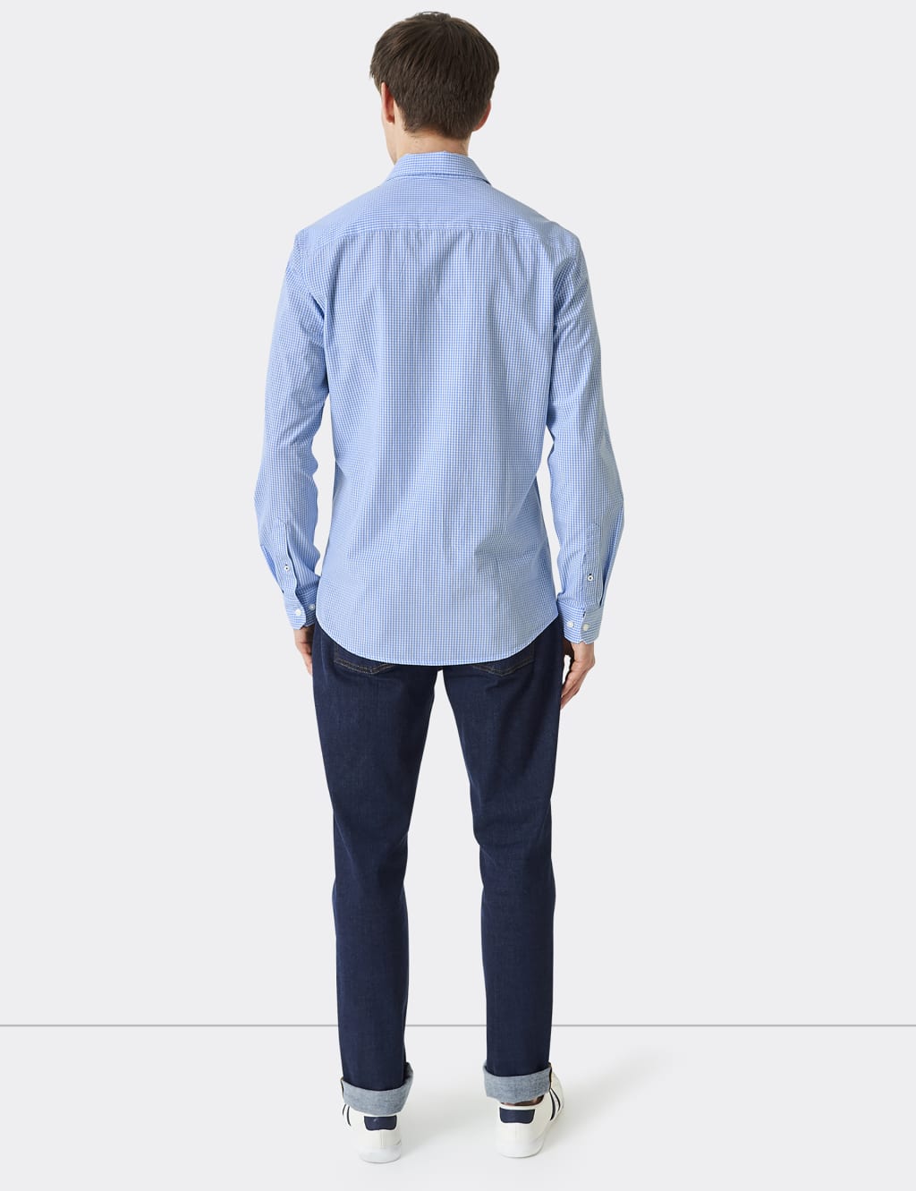 Slim Fit Pure Cotton Check Poplin Shirt 4 of 4