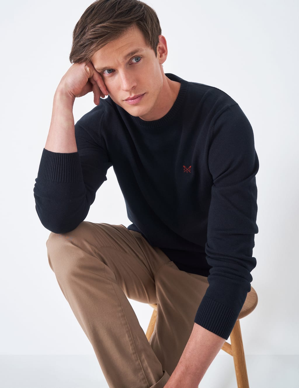 Cotton Crew Neck Jumper 1 of 4