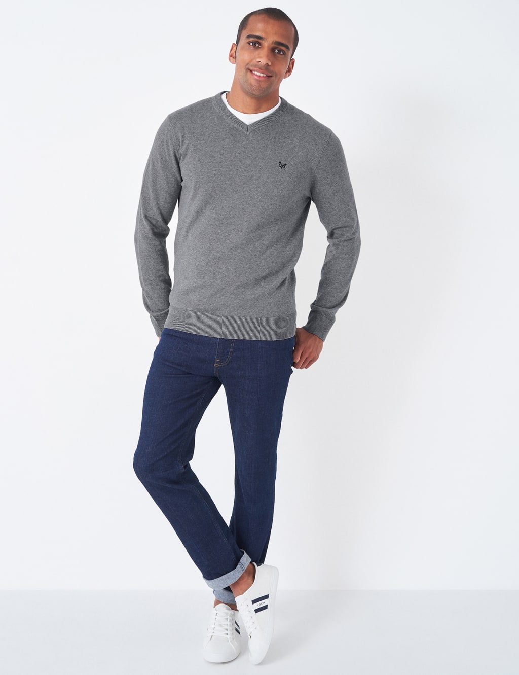 Cotton V-Neck Jumper 3 of 5