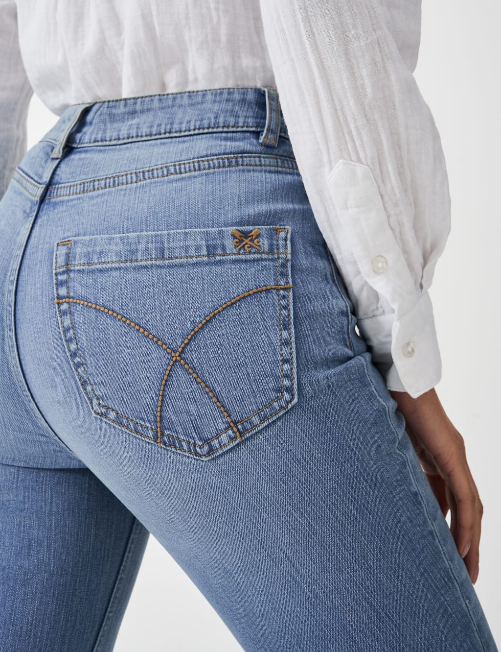 Mid Rise Straight Leg Jeans 6 of 7