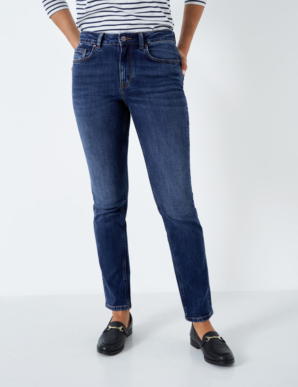 Mid Rise Straight Leg Jeans 3 of 5