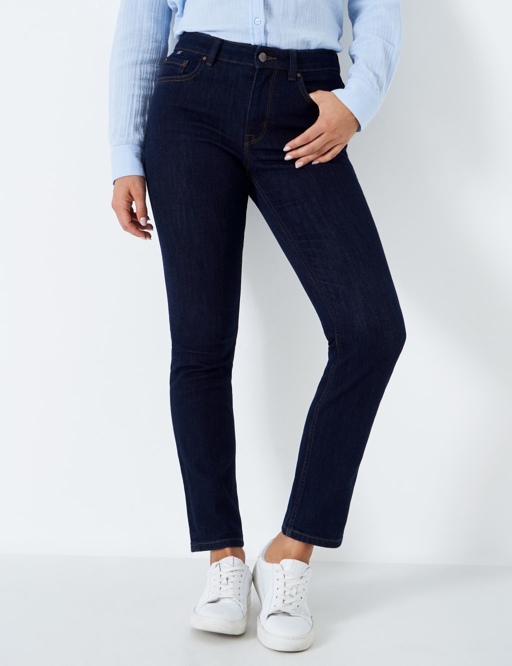 Mid Rise Straight Leg Jeans 3 of 5