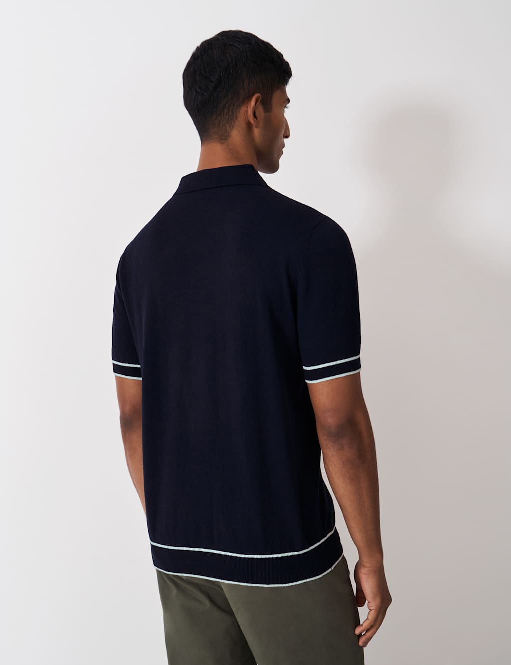 Linen Rich Tipped Polo Shirt 4 of 5