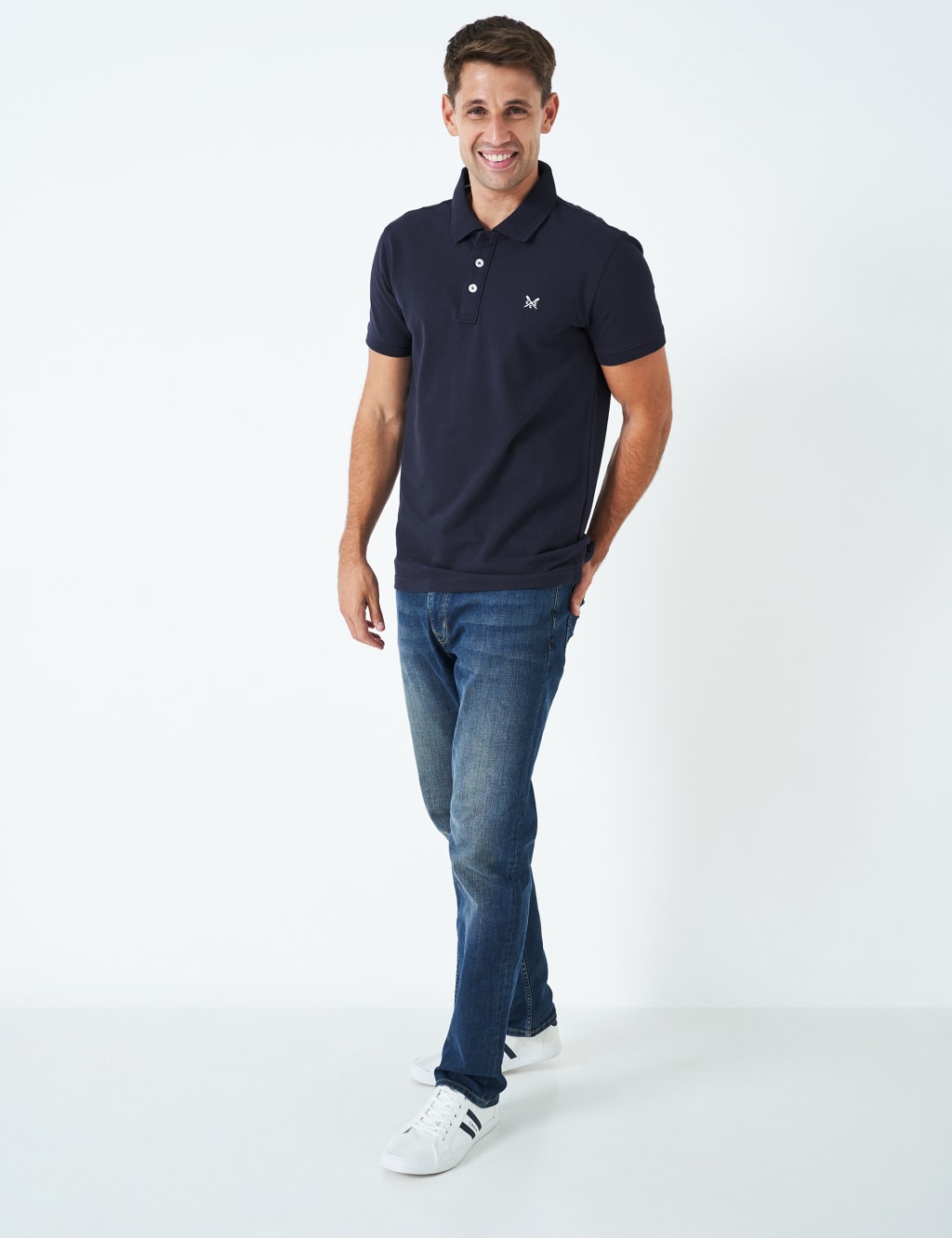 Cotton Rich Stretch Pique Polo Shirt 1 of 4