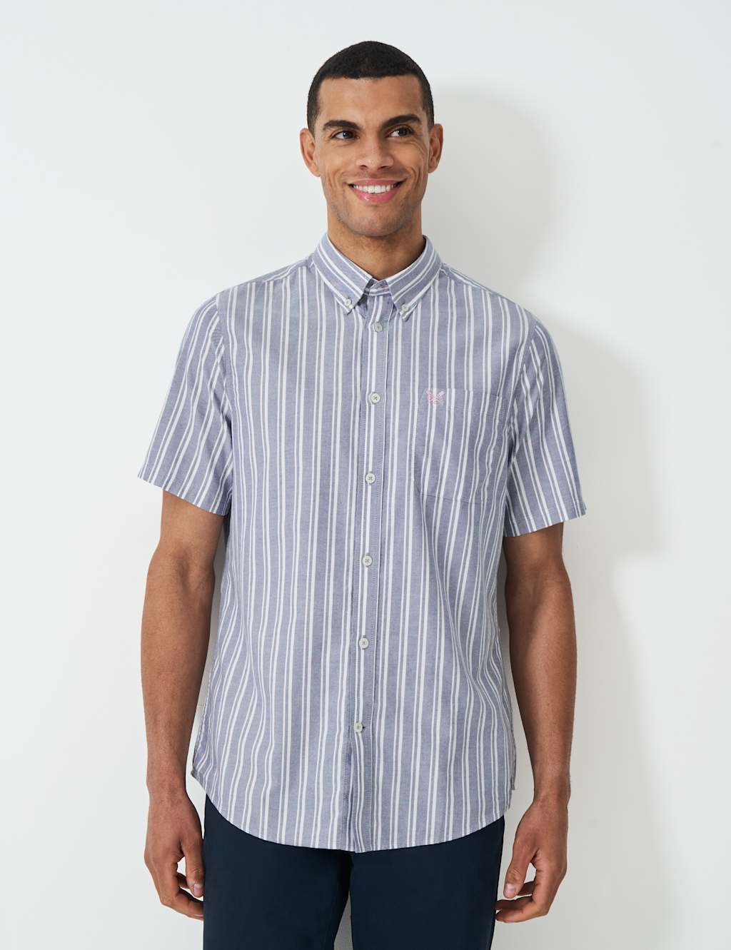 Pure Cotton Striped Short Sleeve Shirt 3 of 5