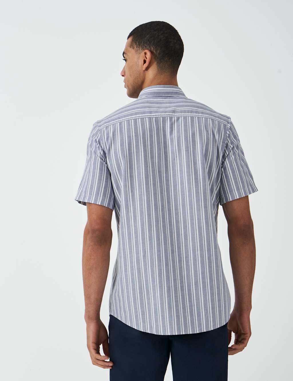 Pure Cotton Striped Short Sleeve Shirt 5 of 5