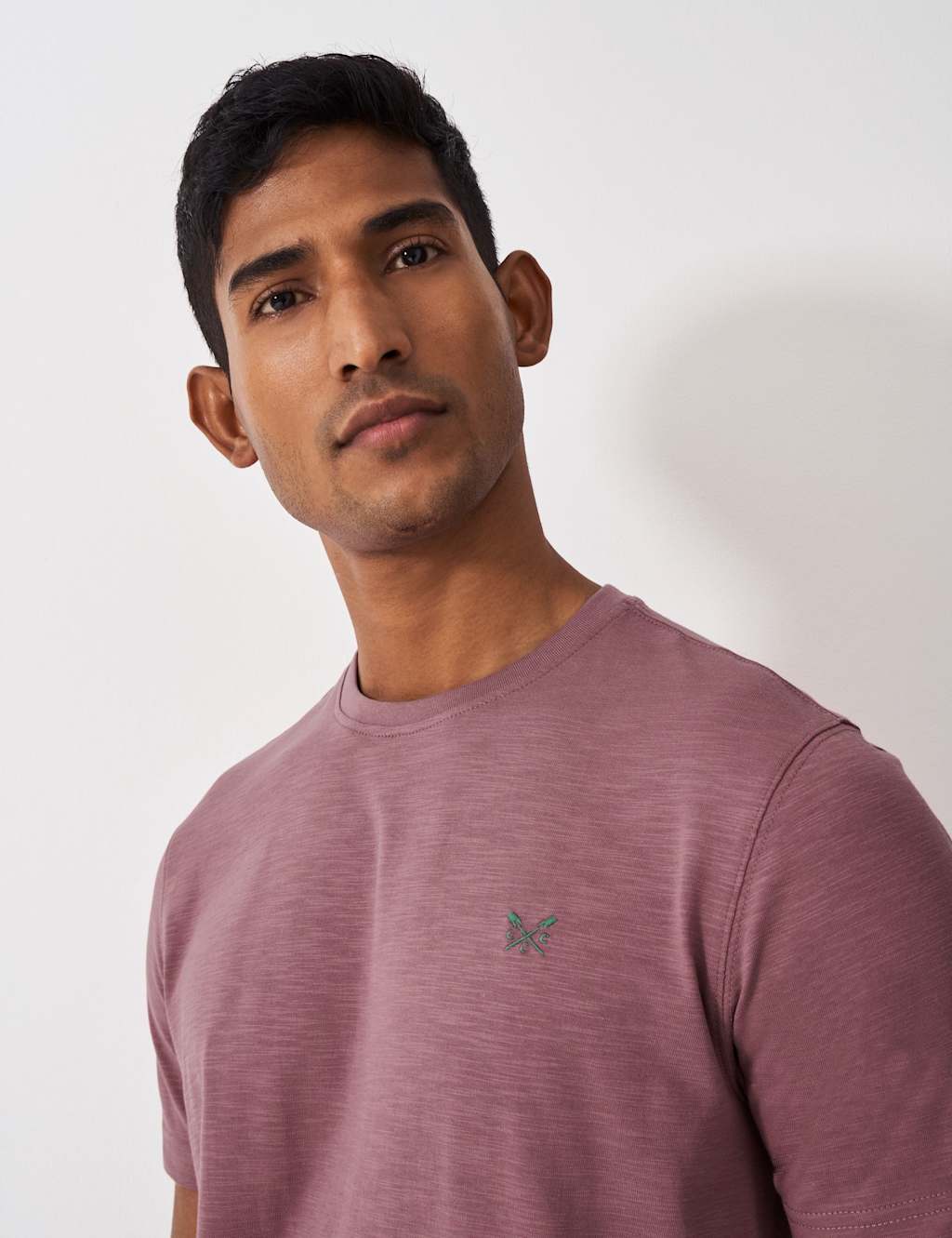 Pure Cotton Slub Crew Neck T-Shirt 5 of 5