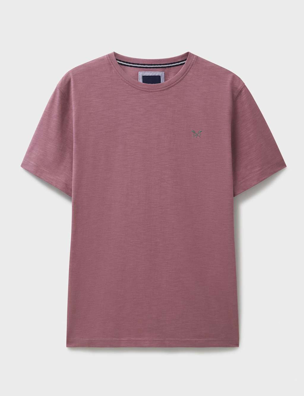Pure Cotton Slub Crew Neck T-Shirt 2 of 5