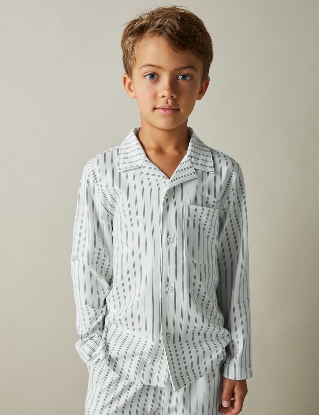 Pure Cotton Striped Pyjamas (3-14 Yrs) 3 of 4