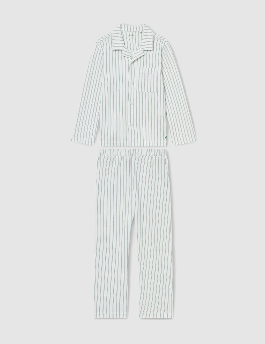 Pure Cotton Striped Pyjamas (3-14 Yrs) 2 of 4