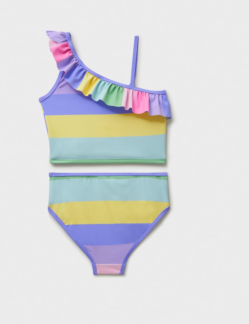 Asymmetric Striped Tankini (3-12 Yrs) 2 of 3