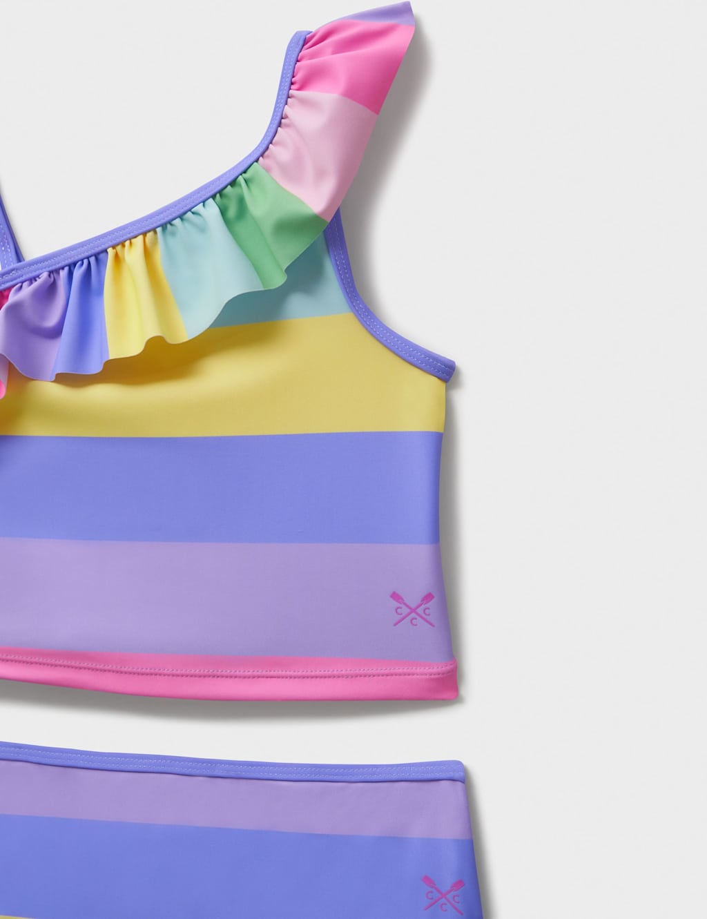 Asymmetric Striped Tankini (3-12 Yrs) 3 of 3
