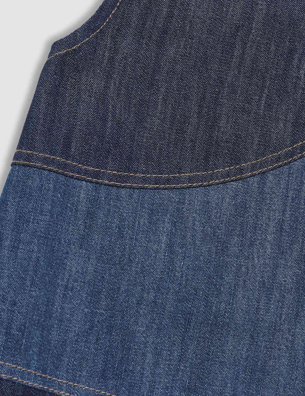 Pure Cotton Denim Patchwork Dress (9-14 Yrs) 4 of 4