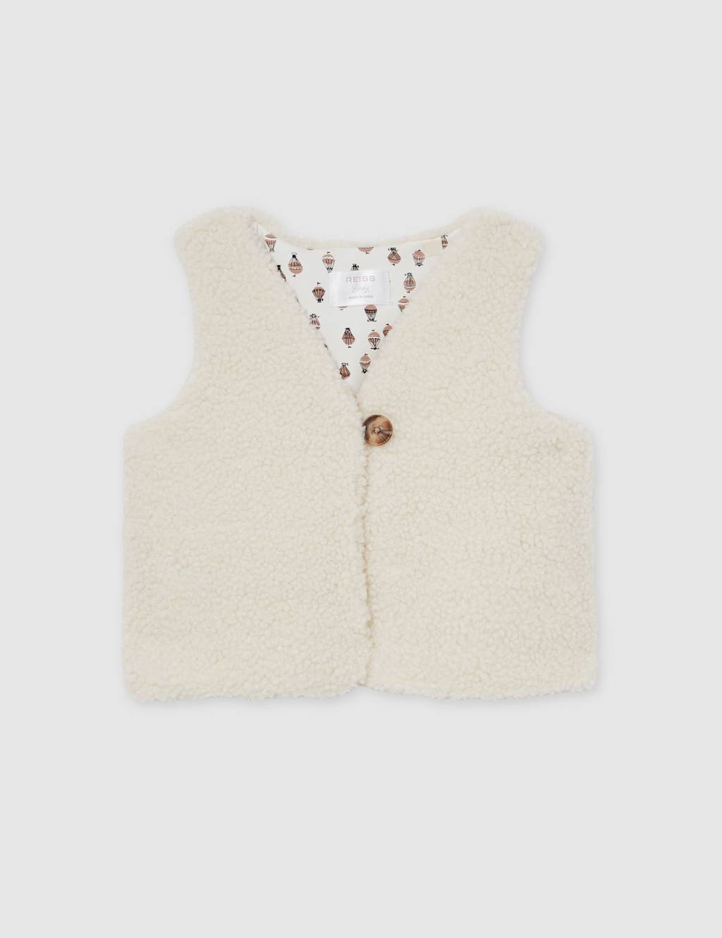 Borg Reversible Gilet (0-24 Mths) 2 of 4