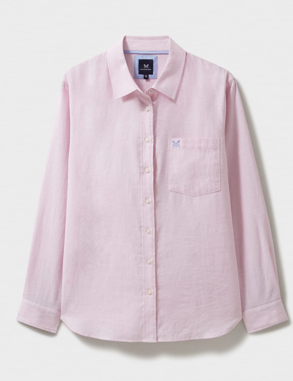 Linen Rich Collared Button Through Shirt 2 of 5