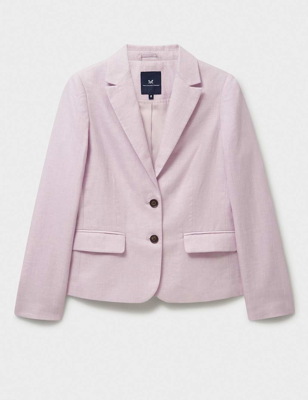 Linen Blend Single Breasted Blazer 2 of 5