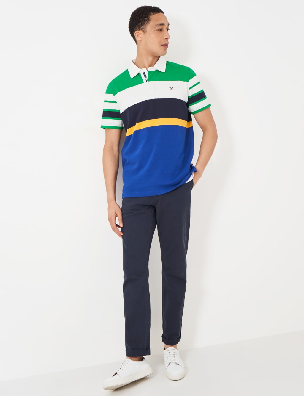 Pure Cotton Striped Rugby Shirt