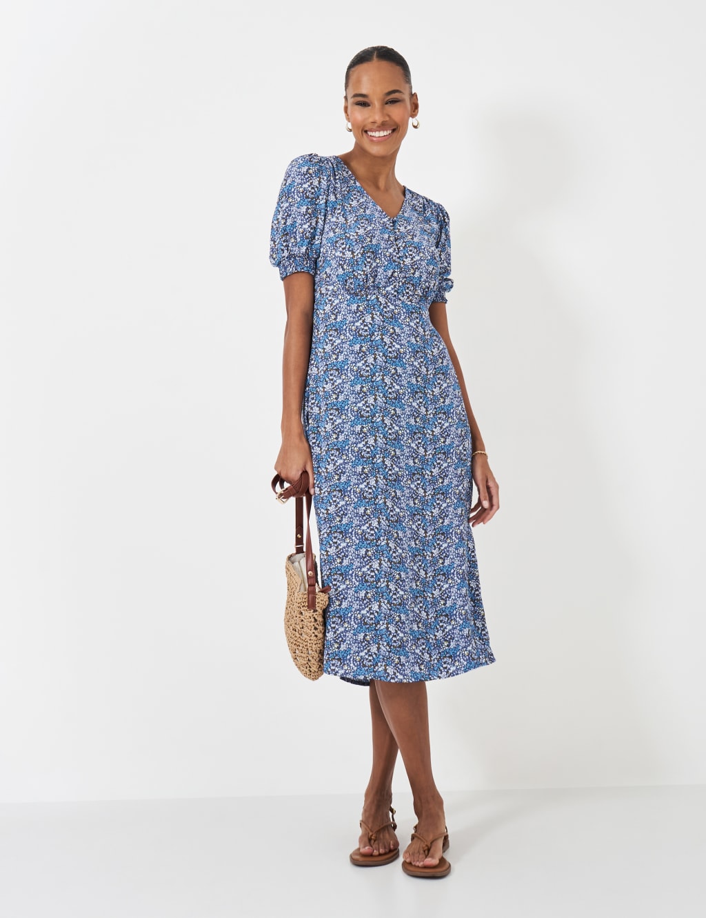 Floral print tea dress 2025