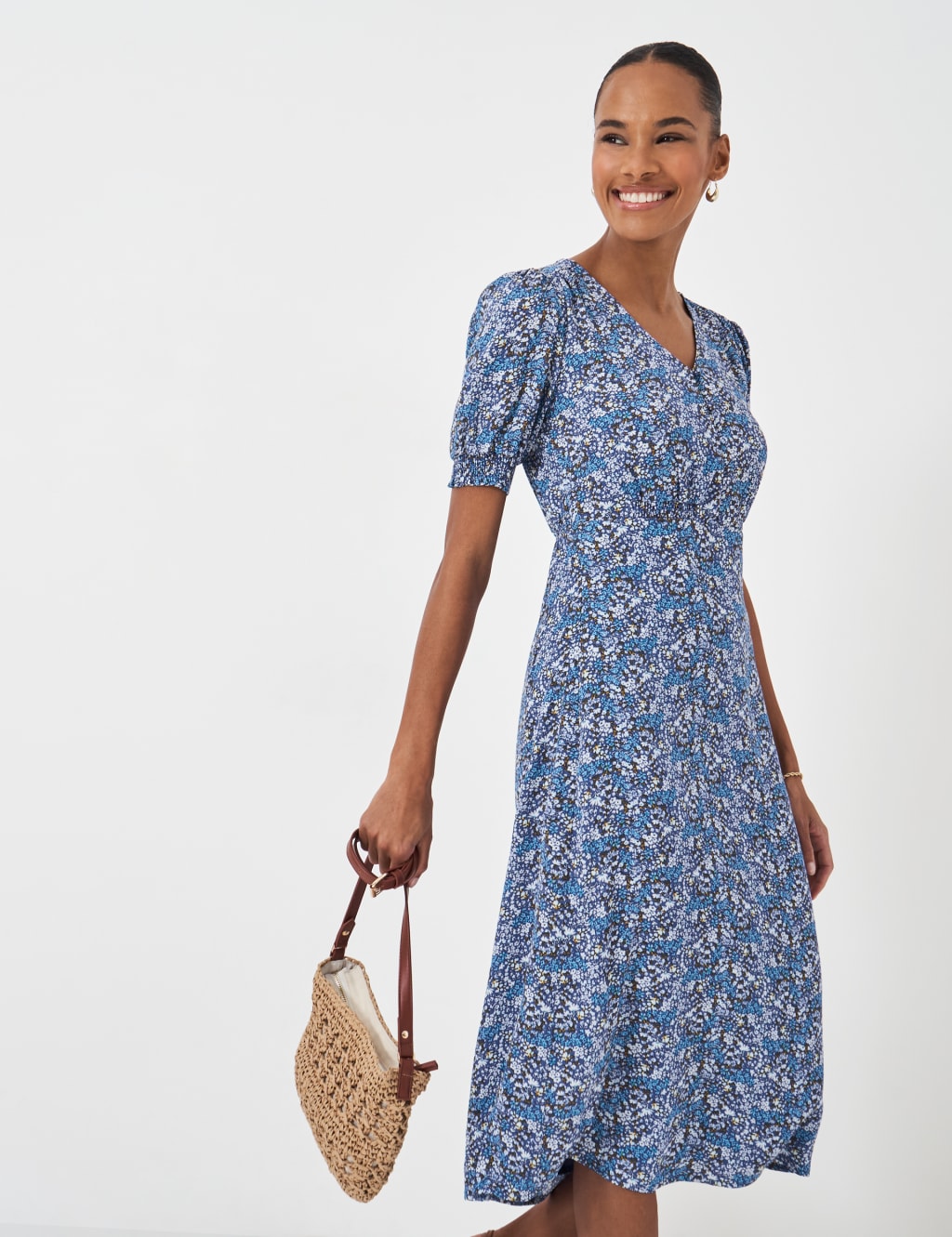 Cap sleeve tea dress best sale