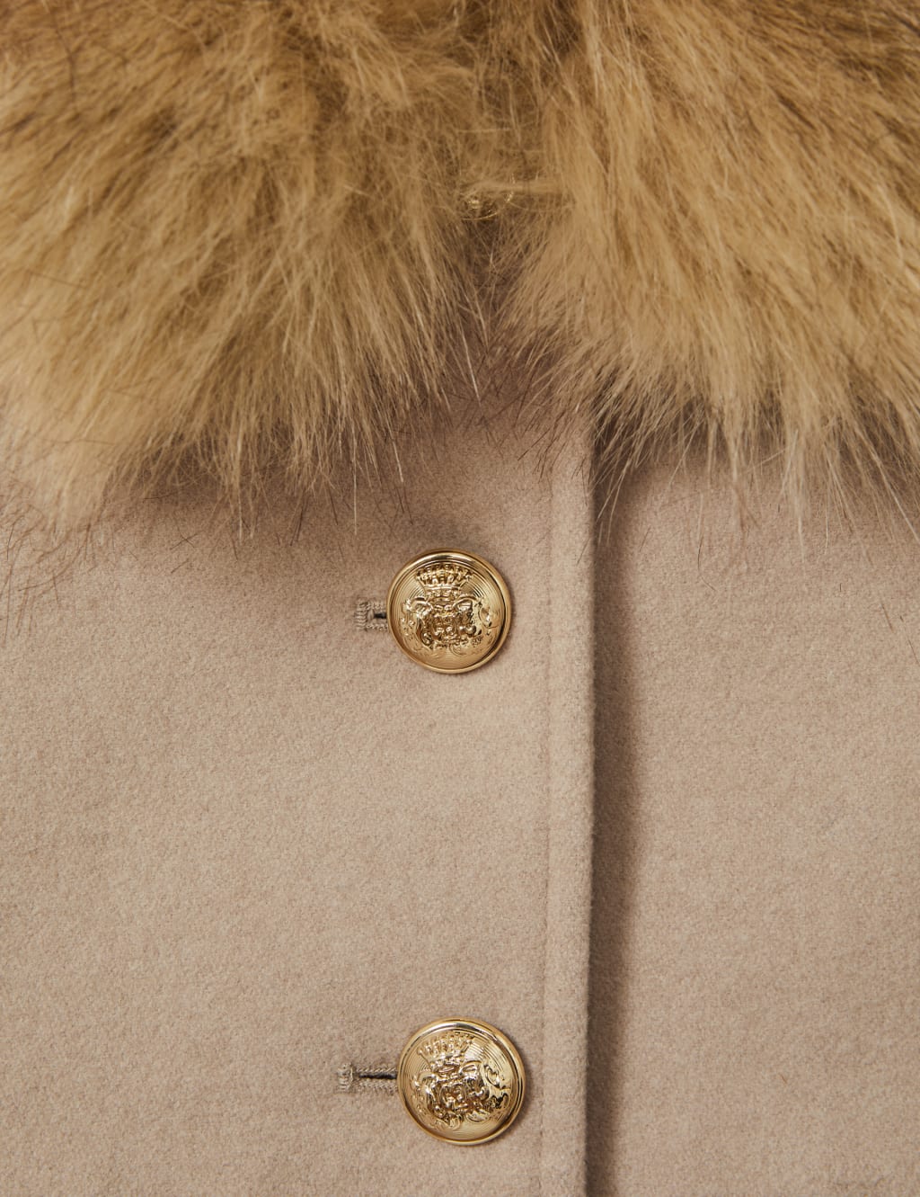 Faux Fur Collar Wool Blend Coat 4 14 Yrs Reiss M S