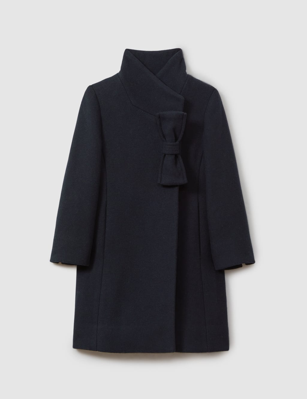 Buy Lipsy Camel Premium Wool Blend Self Tie Wrap Trench Coat