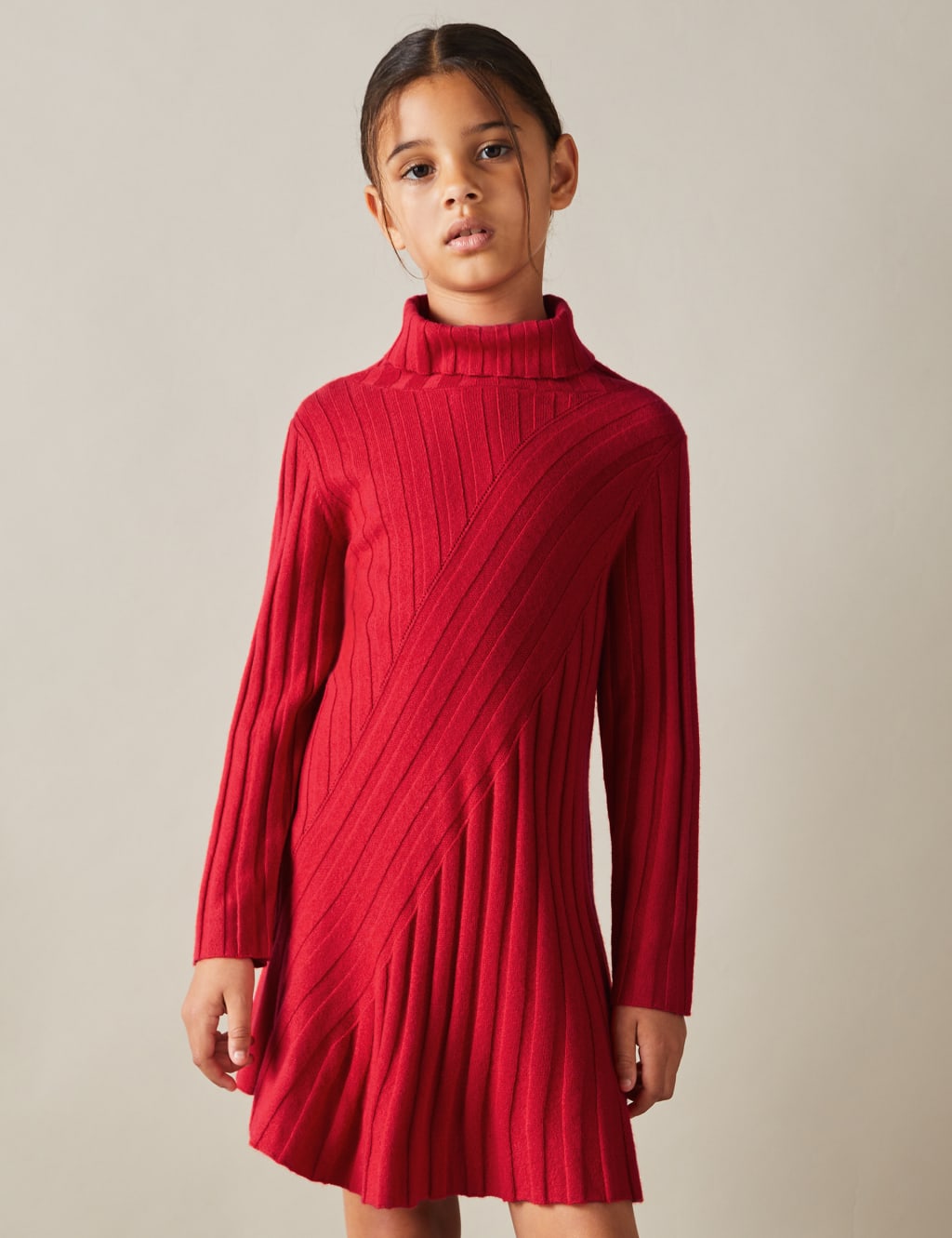 Wool Blend Knitted Dress (4-14 Yrs) 3 of 4