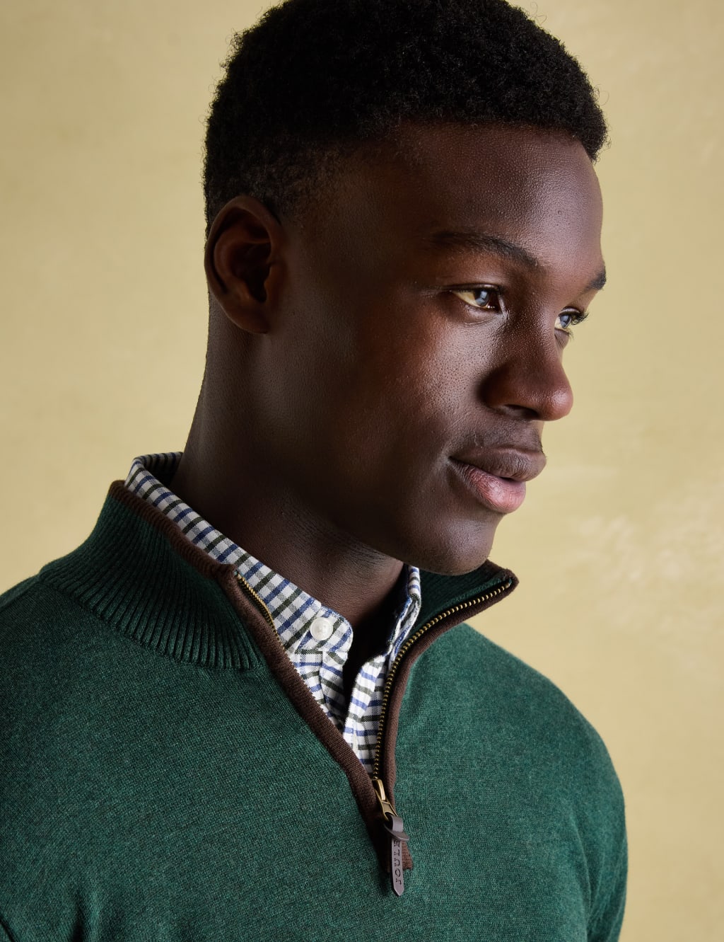 Pure Cotton Funnel Neck Half Zip Jumper 5 of 5