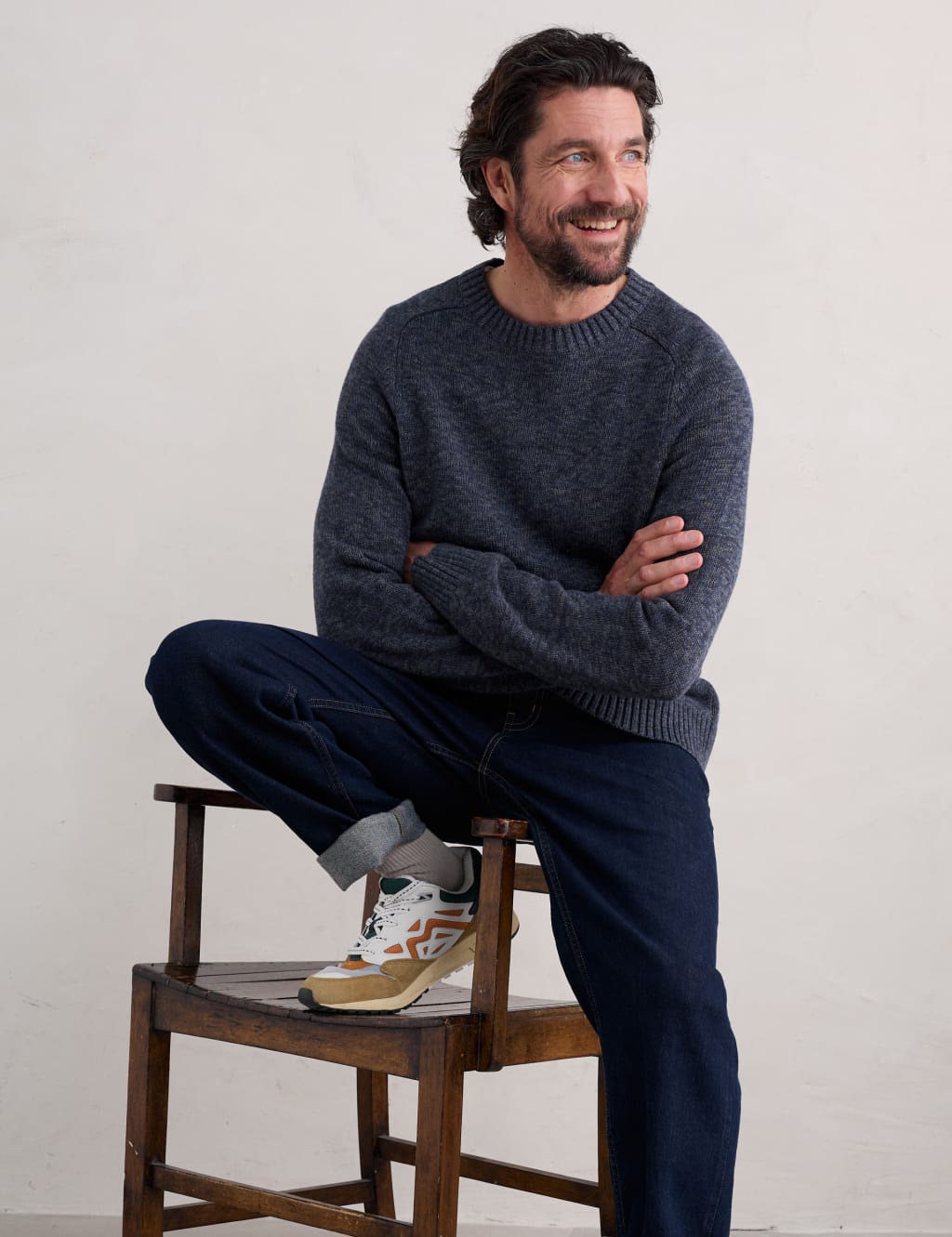 Pure Cotton Crew Neck Jumper Seasalt Cornwall M S