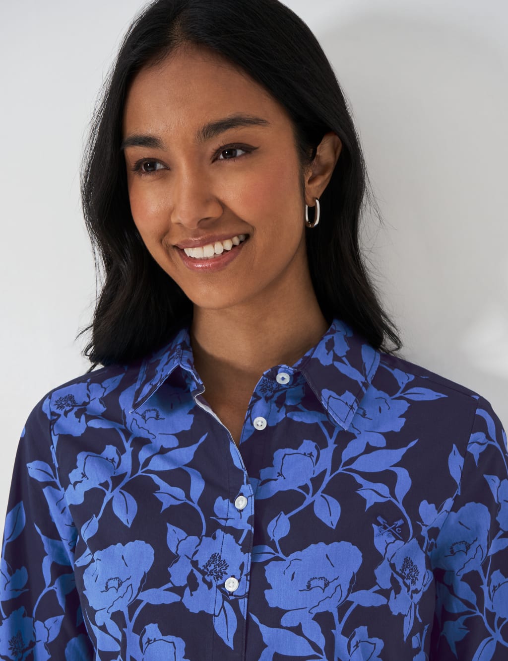 Pure Cotton Floral Button Through Shirt 5 of 5