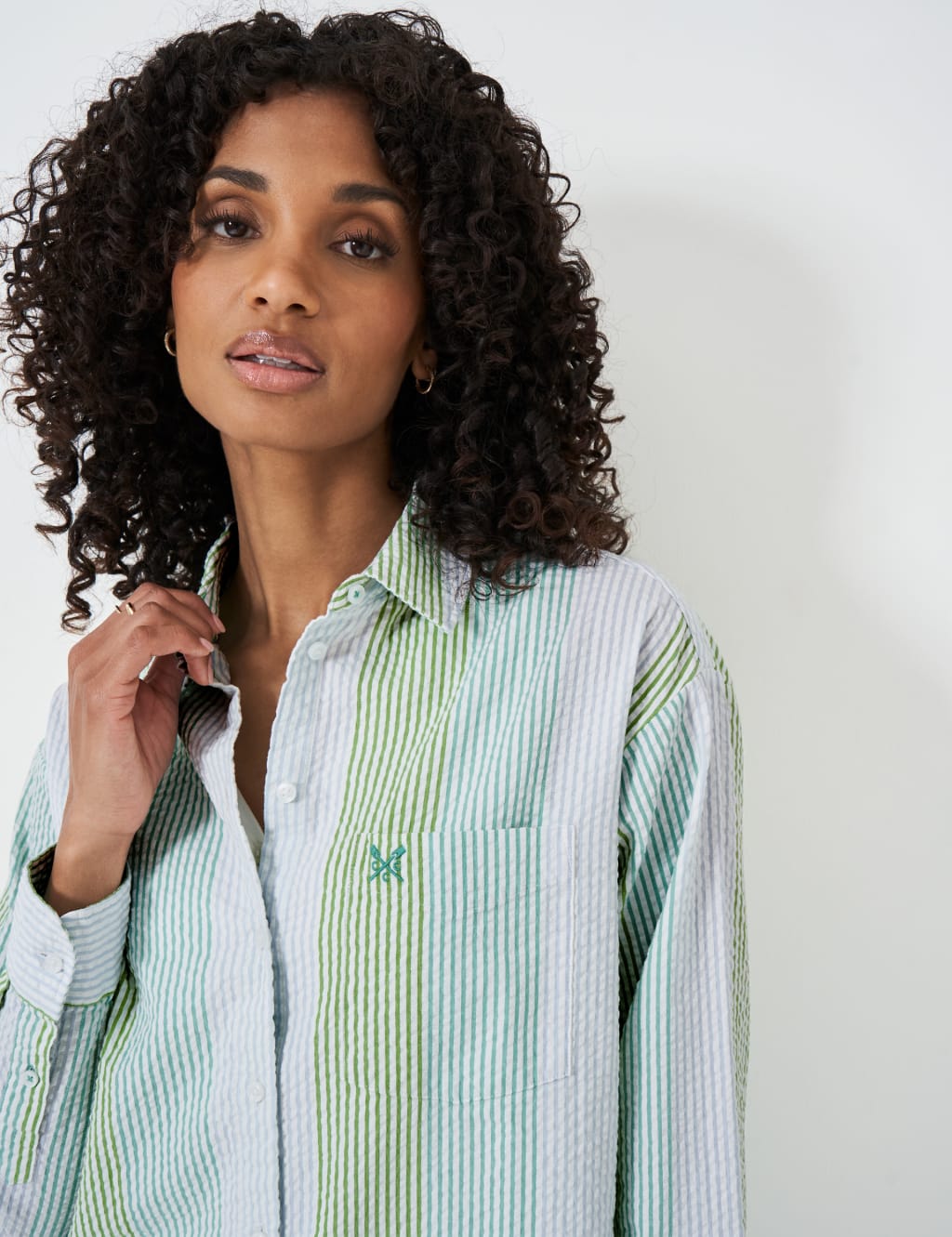 Pure Cotton Striped Collared Relaxed Shirt 5 of 5