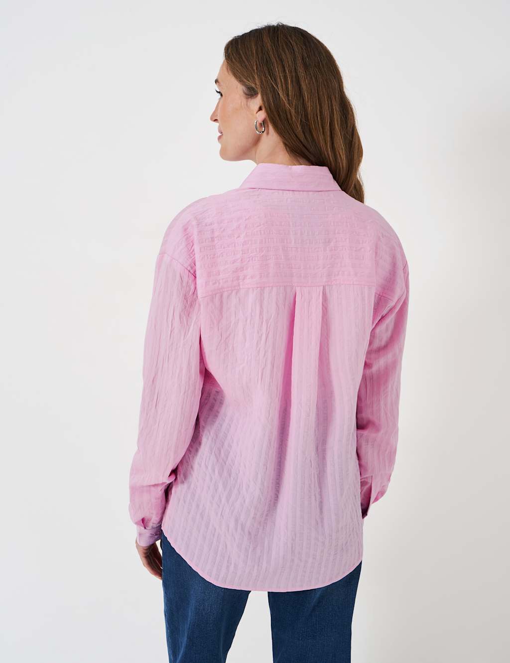 Striped Textured Drop Shoulder Shirt 4 of 5