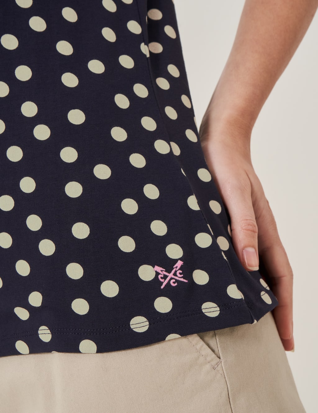 Cotton Rich Polka Dot T-Shirt 5 of 5