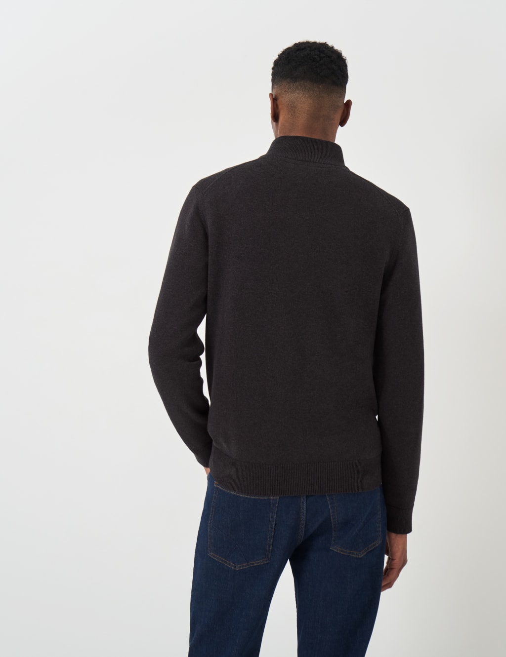 Pure Cotton Half Zip Jumper 4 of 4