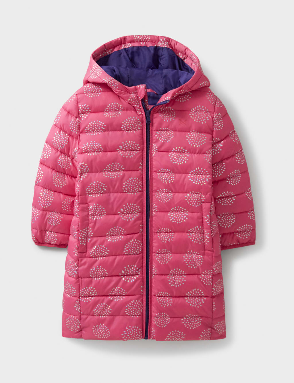 Pink longline puffer jacket outlet