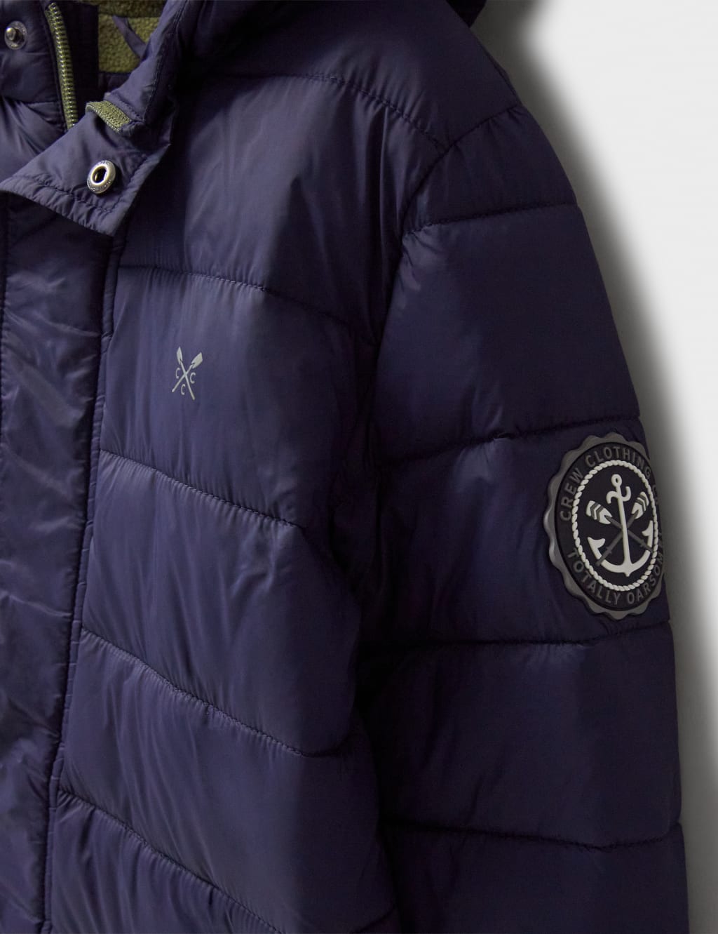 Hooded Fleece Lined Padded Coat 3 12 Yrs Crew Clothing M S