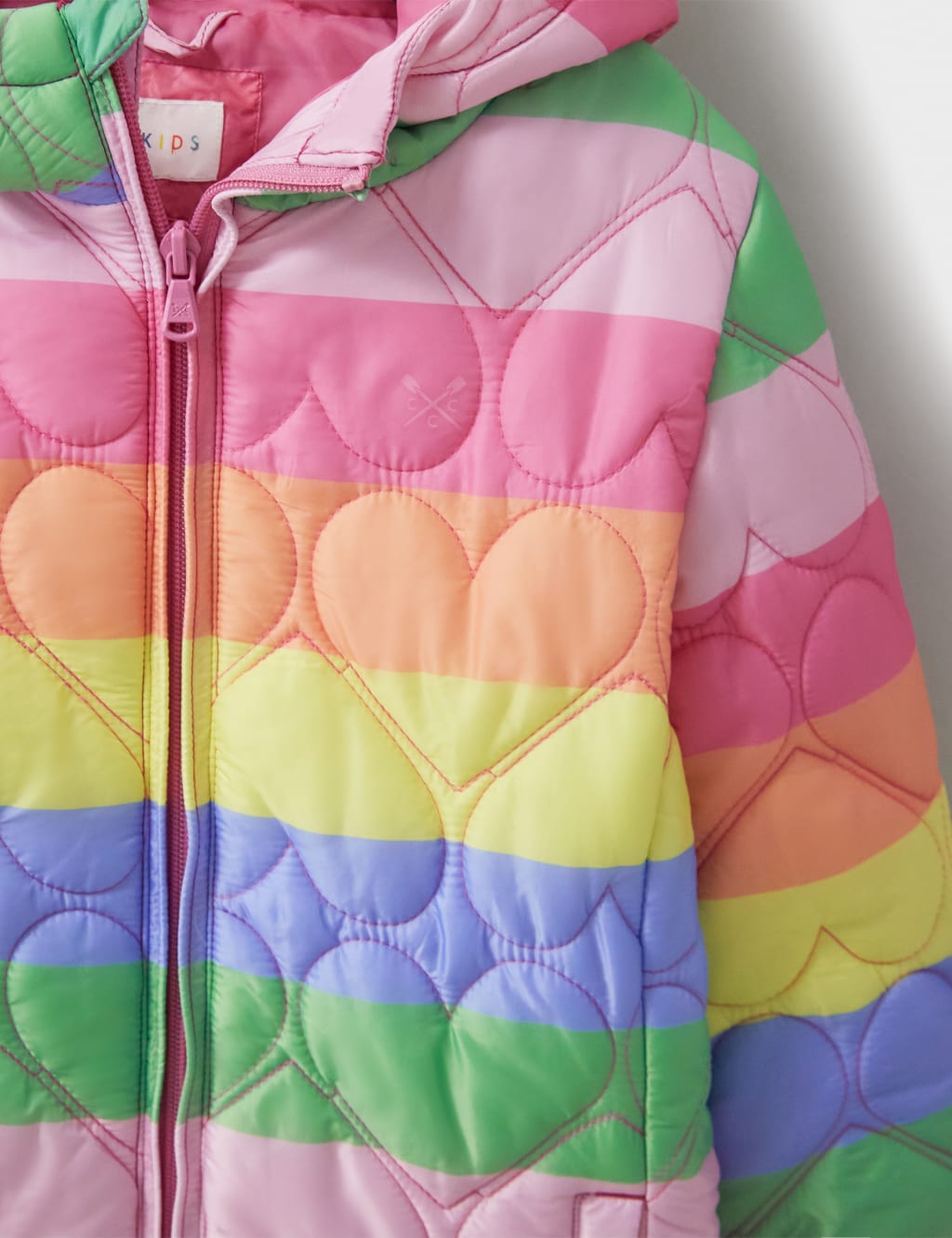 Quilted Striped Puffer Jacket 3 12 Yrs