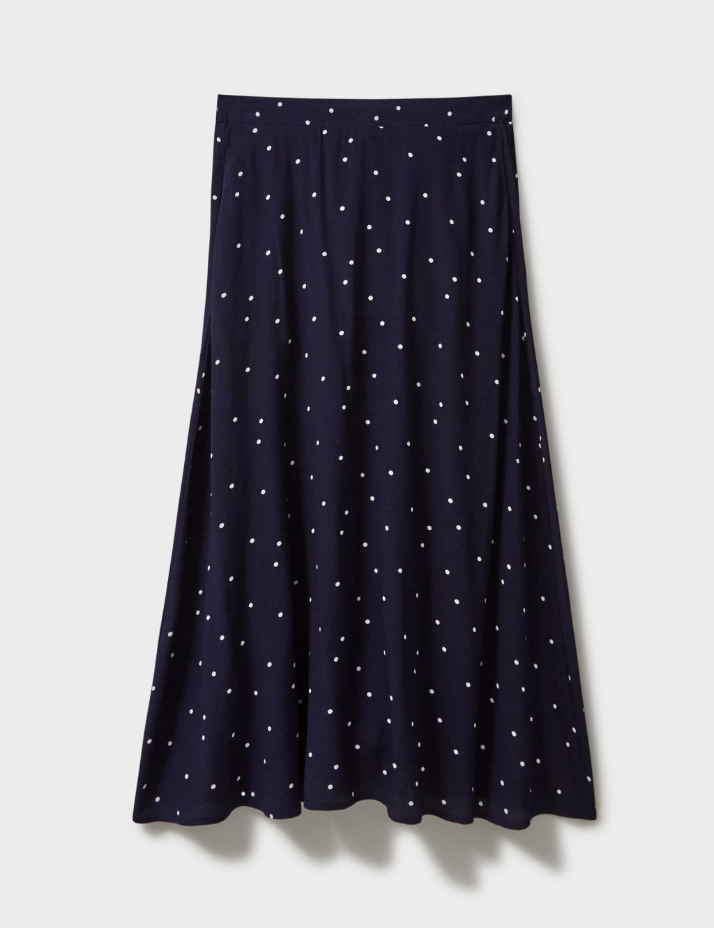 Polka Dot Midi A Line Skirt