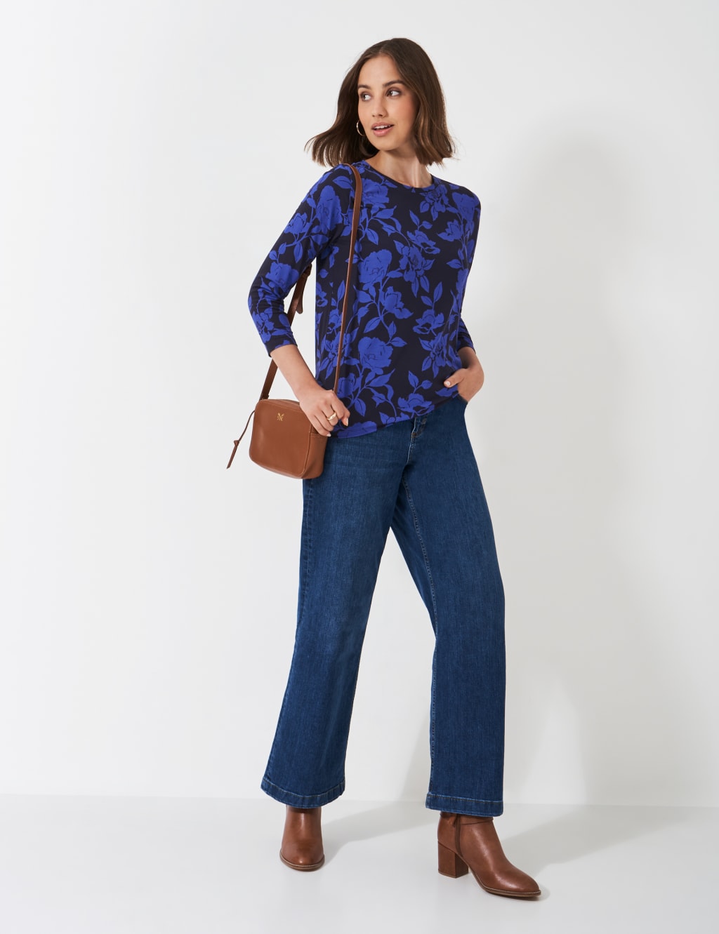 Floral Crew Neck Top 3 of 5