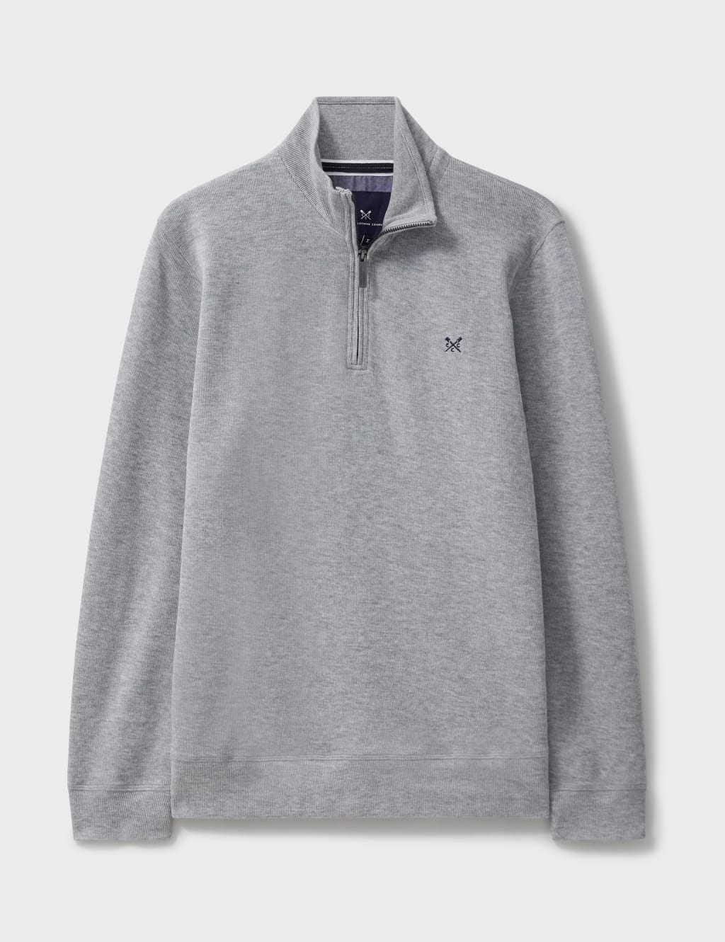 Pure Cotton Ribbed Half Zip Sweatshirt 2 of 5